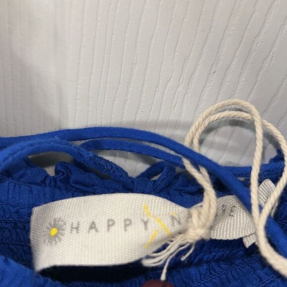 Happy Nature Royal Blue Ruffle Cotton Dress(Size Medium) - Picture 8 of 9